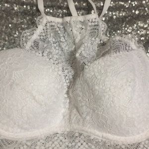 VS Pink lace high neck bra